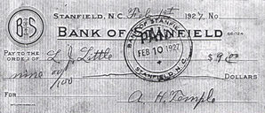 Bank of Stanfield - Bank Note